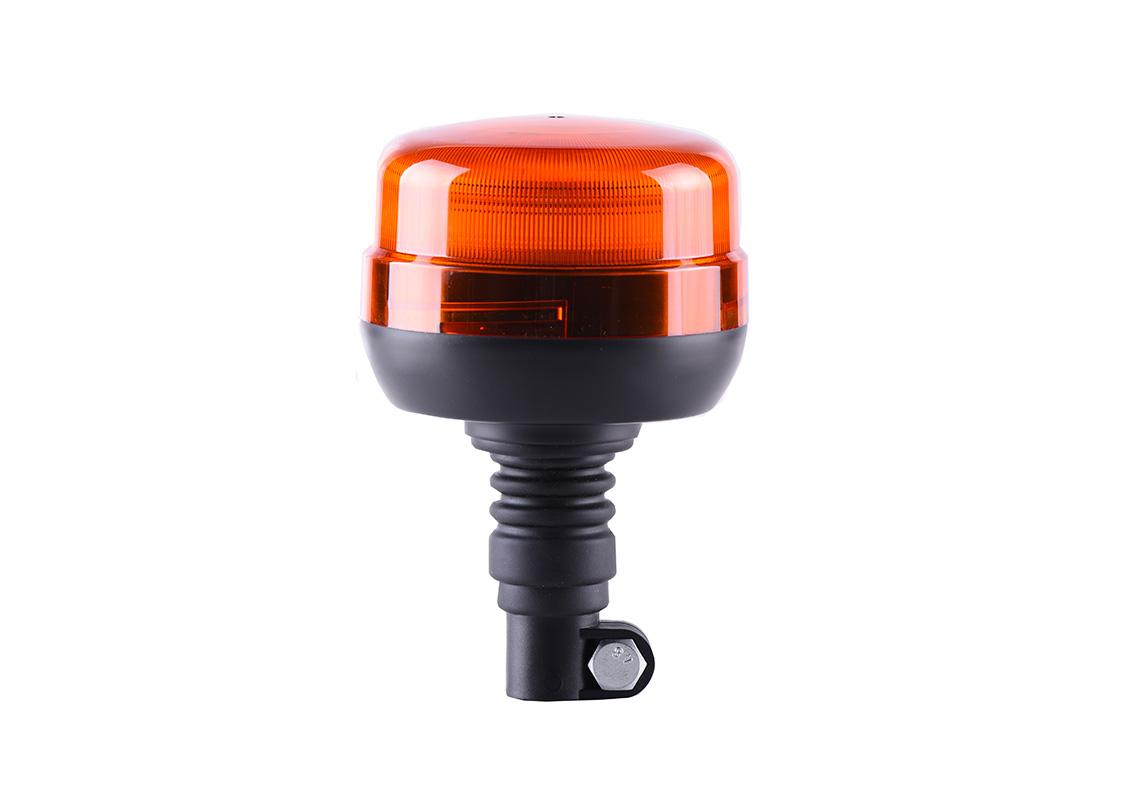 ORANGE LED BEACON FLASHING ON FLEXIBLE ROD - 12/24V